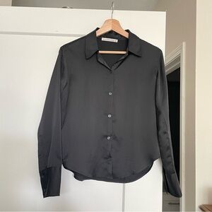 Abercrombie & Fitch Satin Black Shirt